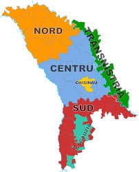Carte de la Moldavie