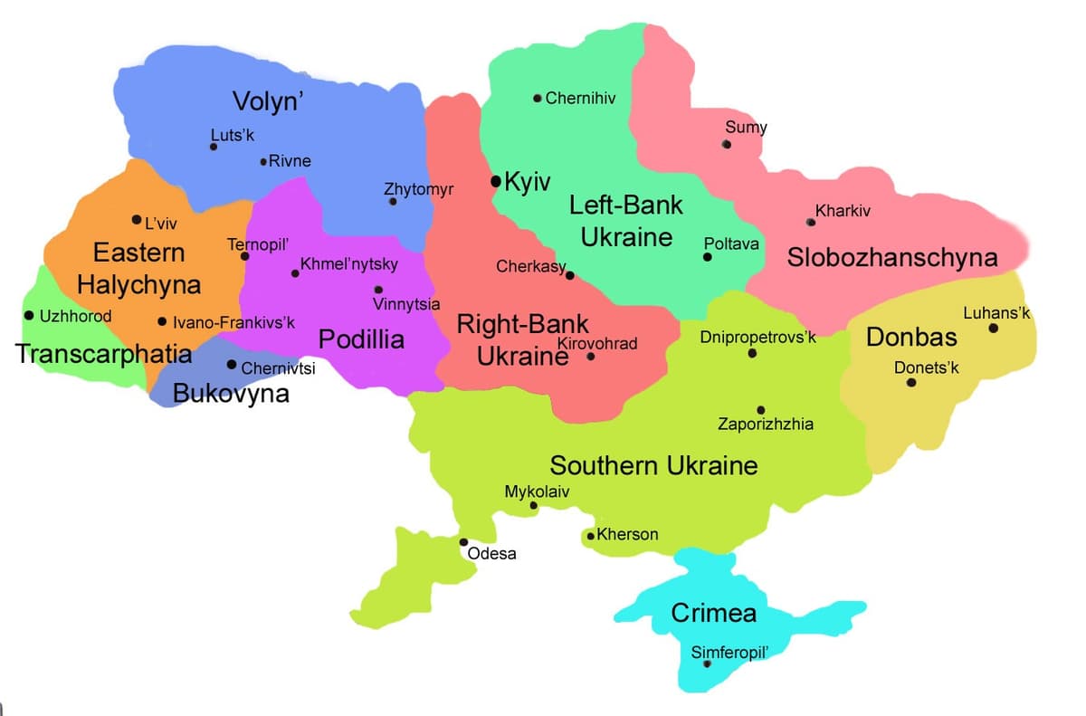 Carte de l'Ukraine